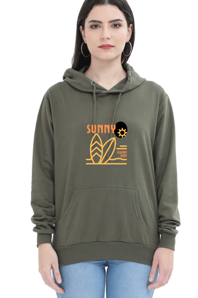 hoodies for women sunny printed hoodie