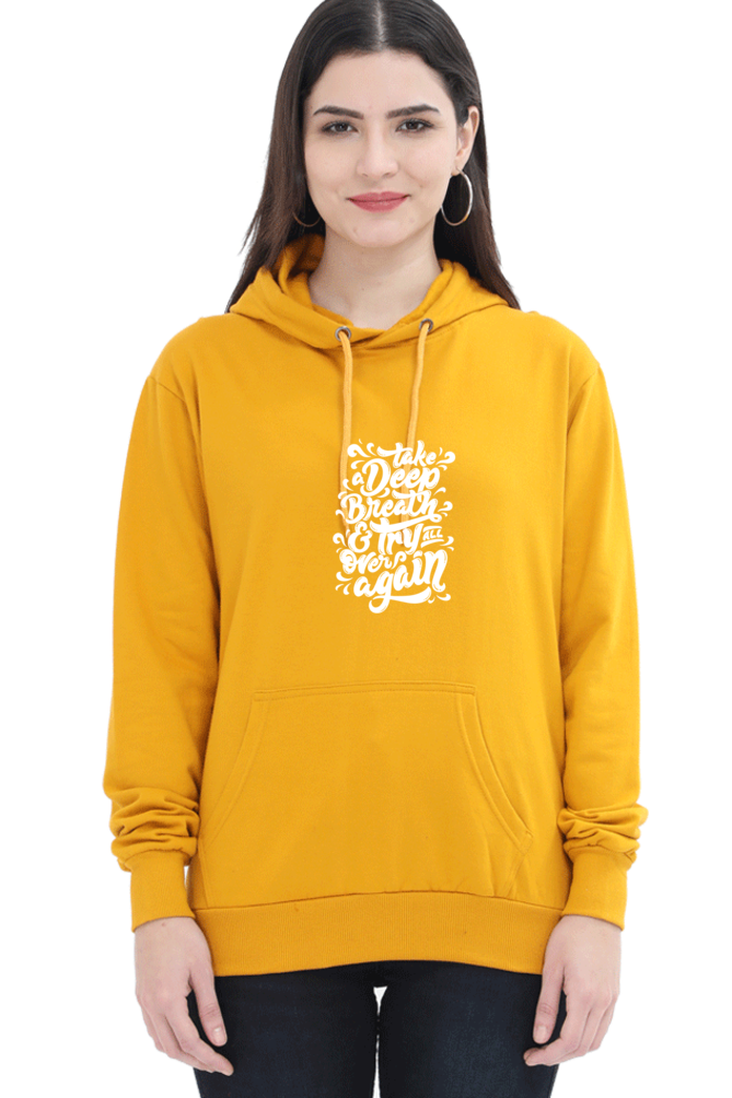 hoodies for women deep breath printed hoodies for women