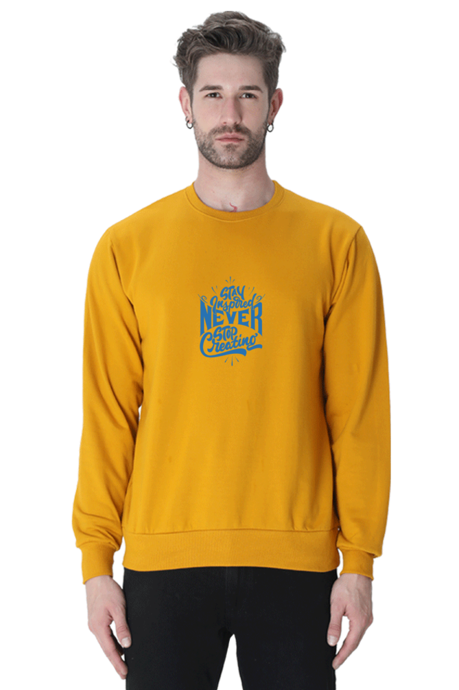 sweatshirts for men stay inspired printed sweatshirts for men