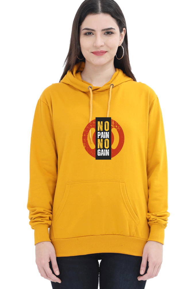 hoodies for women's no pain no gain hoodies for women grey