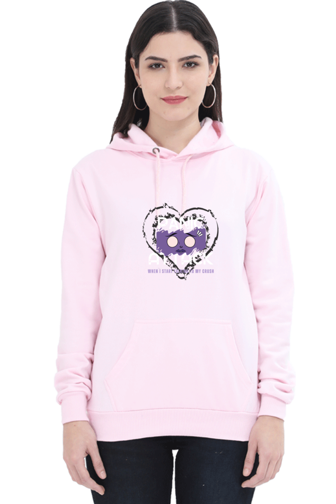 hoodies for women panic attack printed hoodie