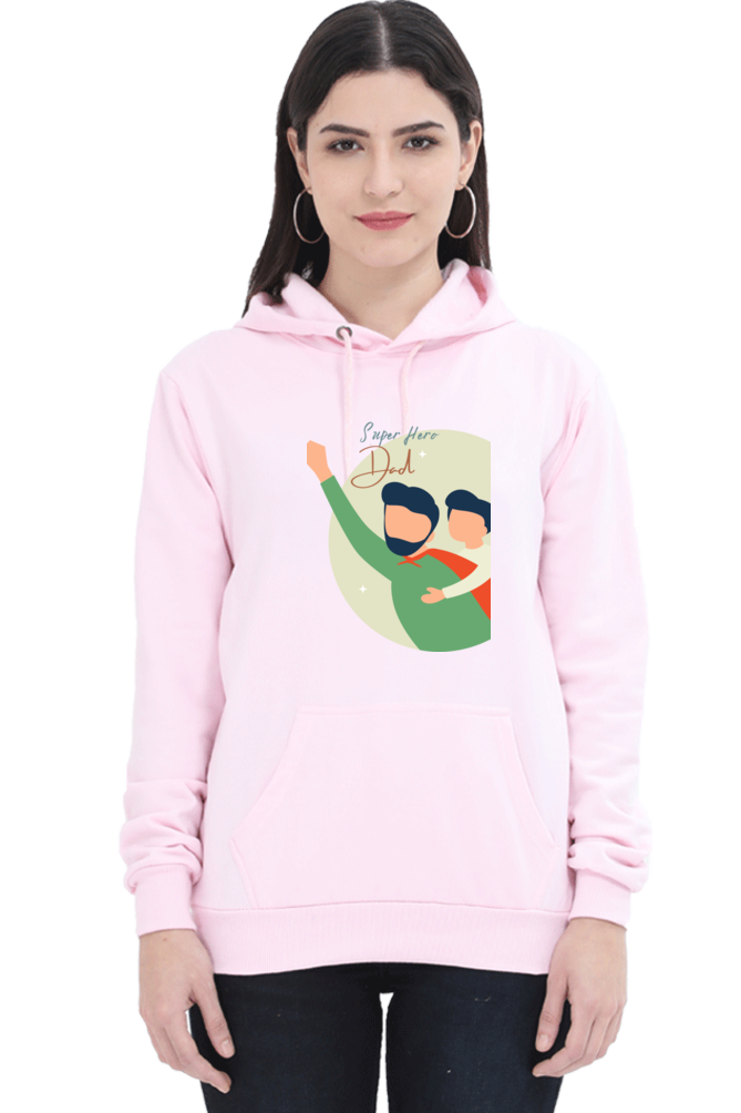 hoodies for women's super hero dad printed womens hoodies