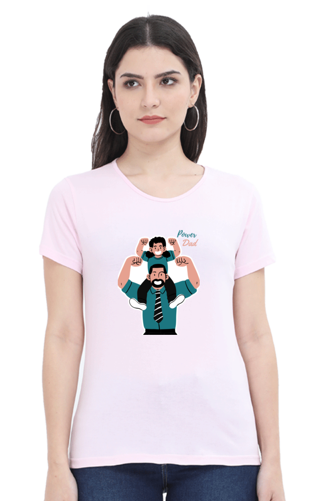 printed t shirts for women power dad print to t shirt