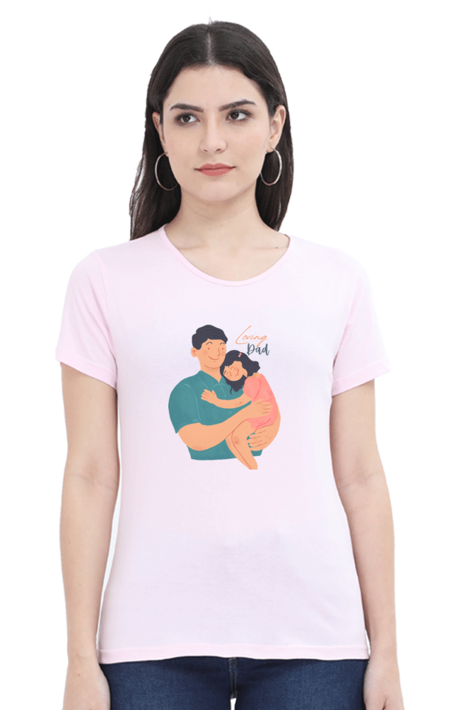 printed t shirts for women loving dad printed t shirts white