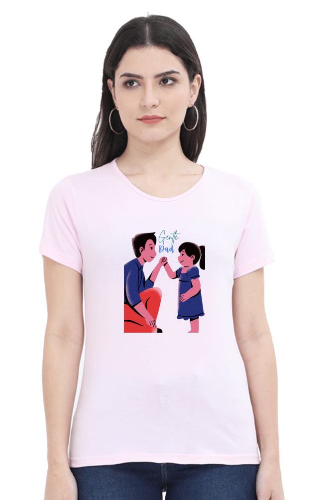 printed t shirts for women gentle dad print to t shirt