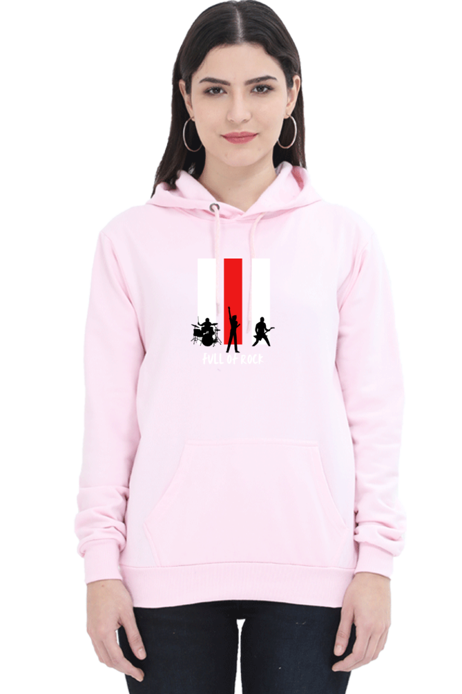 hoodies for women full of rock printed hoodies for women