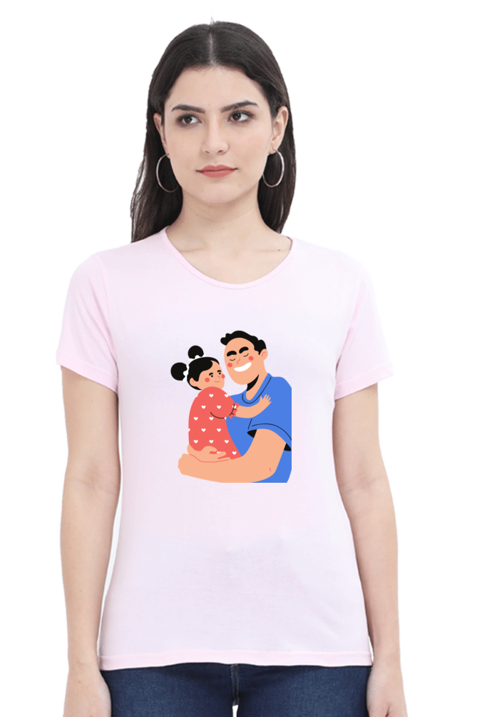 printed t shirts for women dad & daughter printed t shirts customised