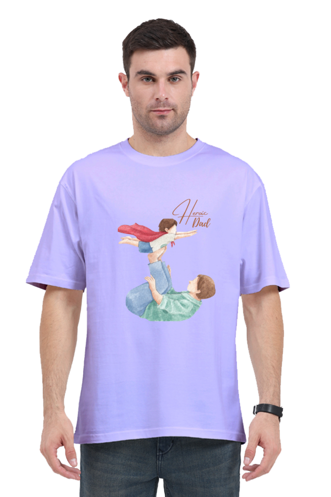 Oversized T Shirts heroic dad Oversized T Shirt For Men