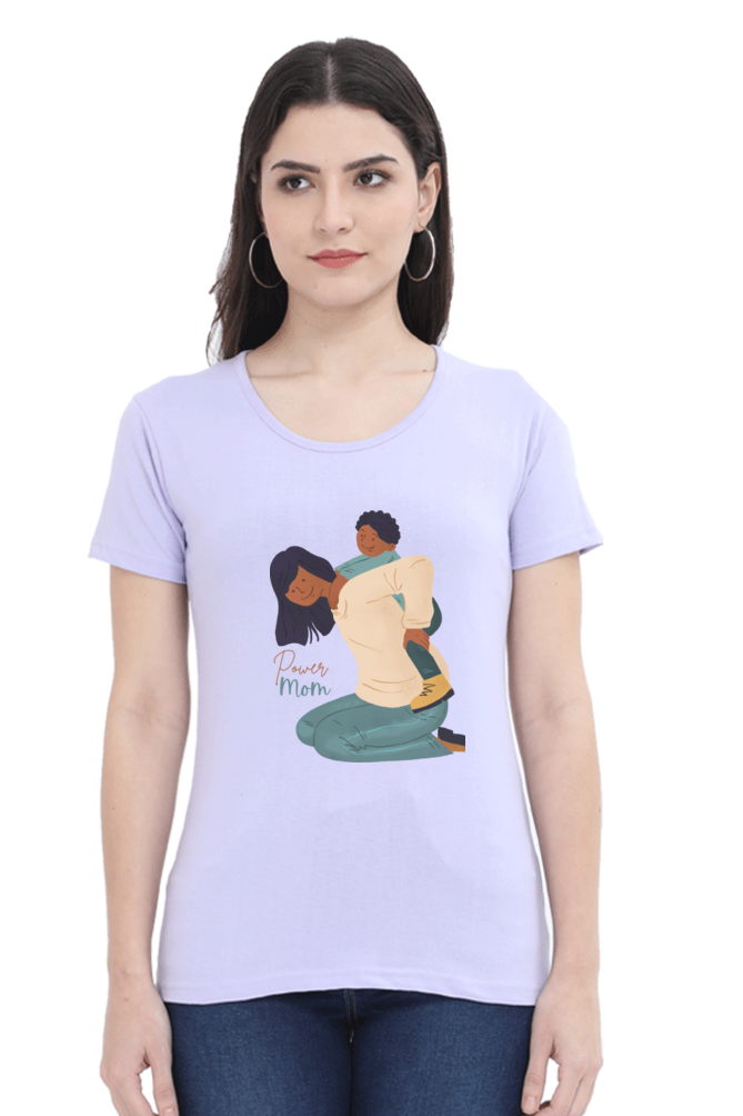 printed t shirts for women power mom printed t shirts white