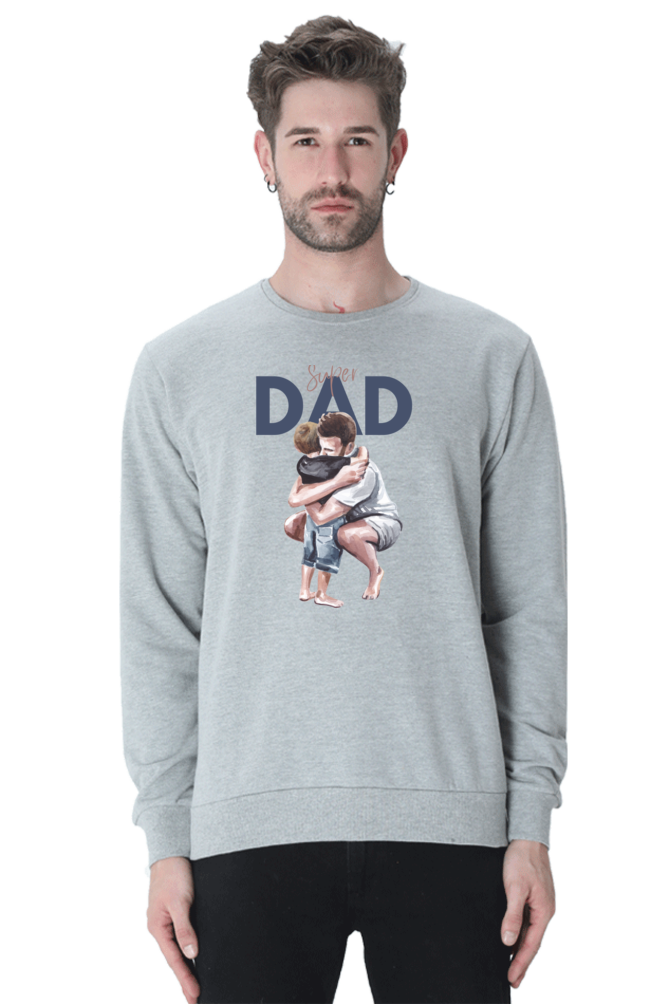 sweatshirts for men super dad sweatshirts for men white