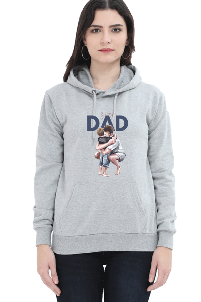 hoodies for women's super dad hoodies for women white