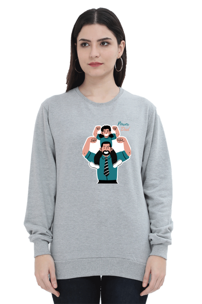 sweatshirts for women power dad sweatshirts for women white