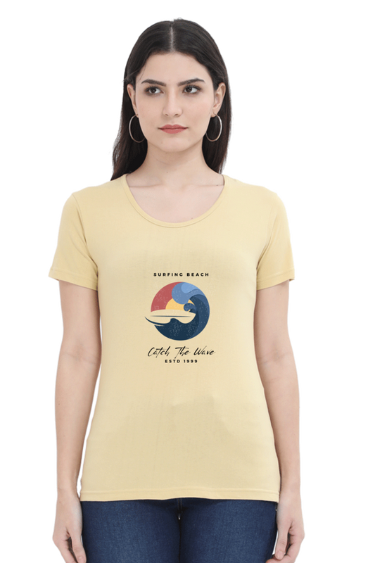 printed t shirts for women surfing beach print to t shirt