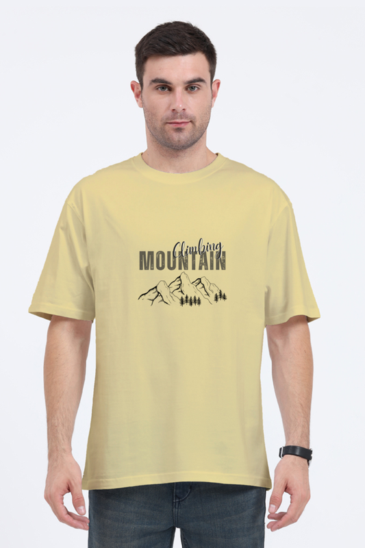 Oversized T Shirts climbing mountain Oversized T Shirts Printed