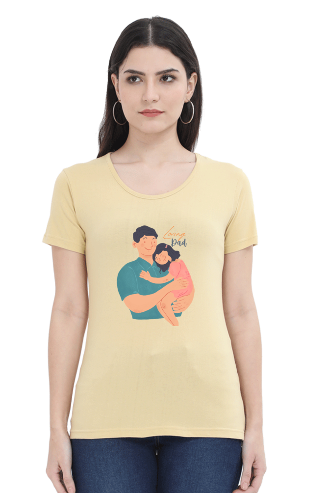 printed t shirts for women loving dad printed t shirts white