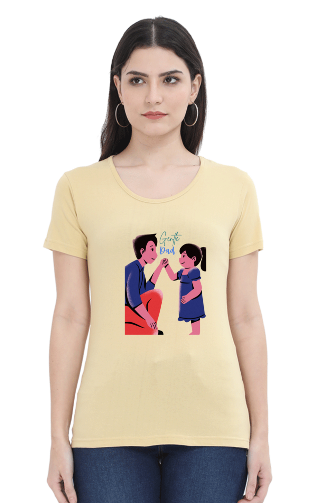 printed t shirts for women gentle dad print to t shirt