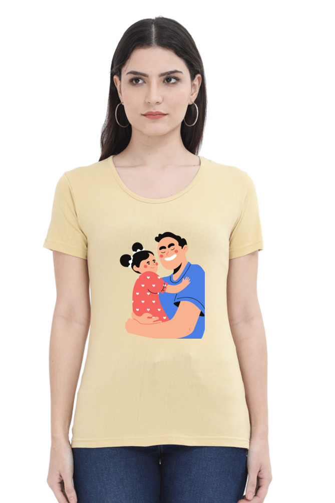 printed t shirts for women dad & daughter printed t shirts customised