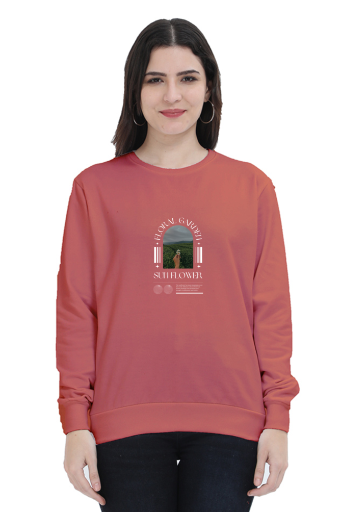 sweatshirts for women floral garden womens sweatshirts grey