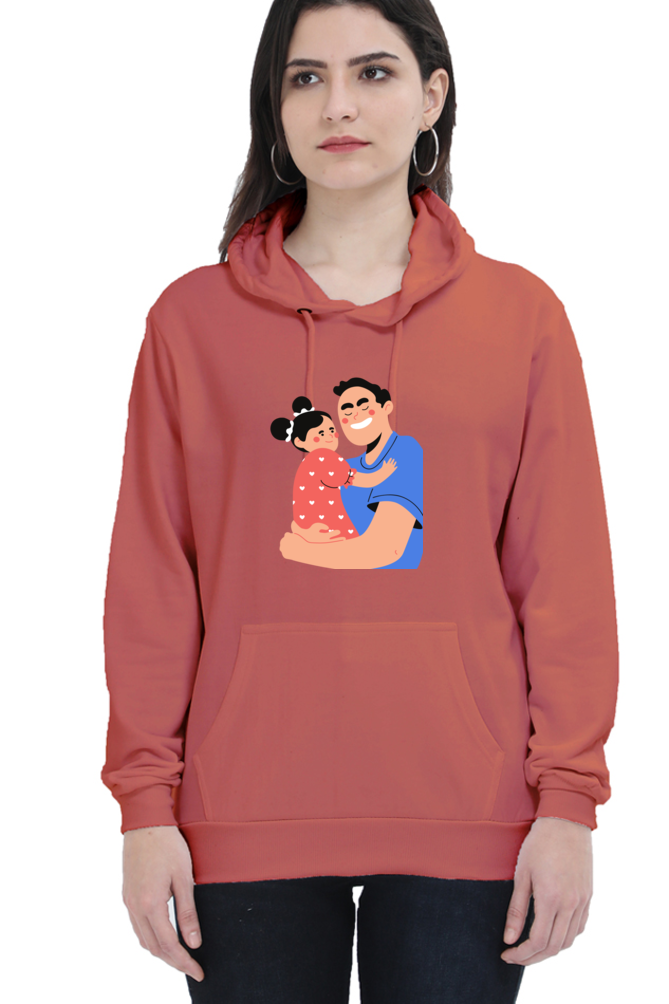 hoodies for women's dad and daughter printed hoodie