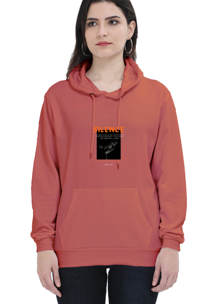 hoodies for women silence printed hoodies for women