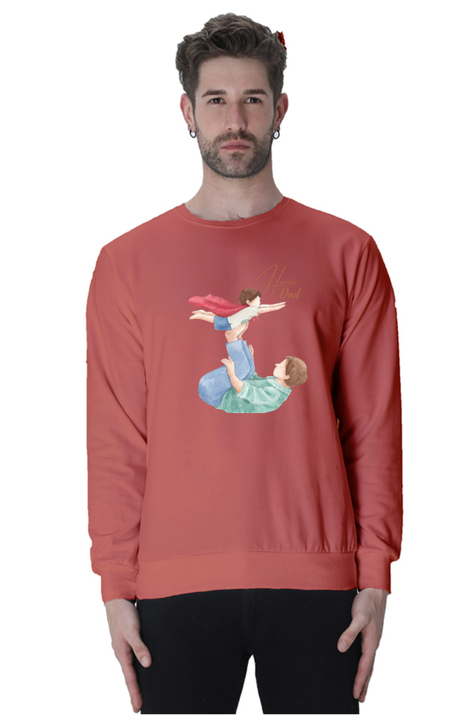 sweatshirts for men heroic dad sweatshirts for men