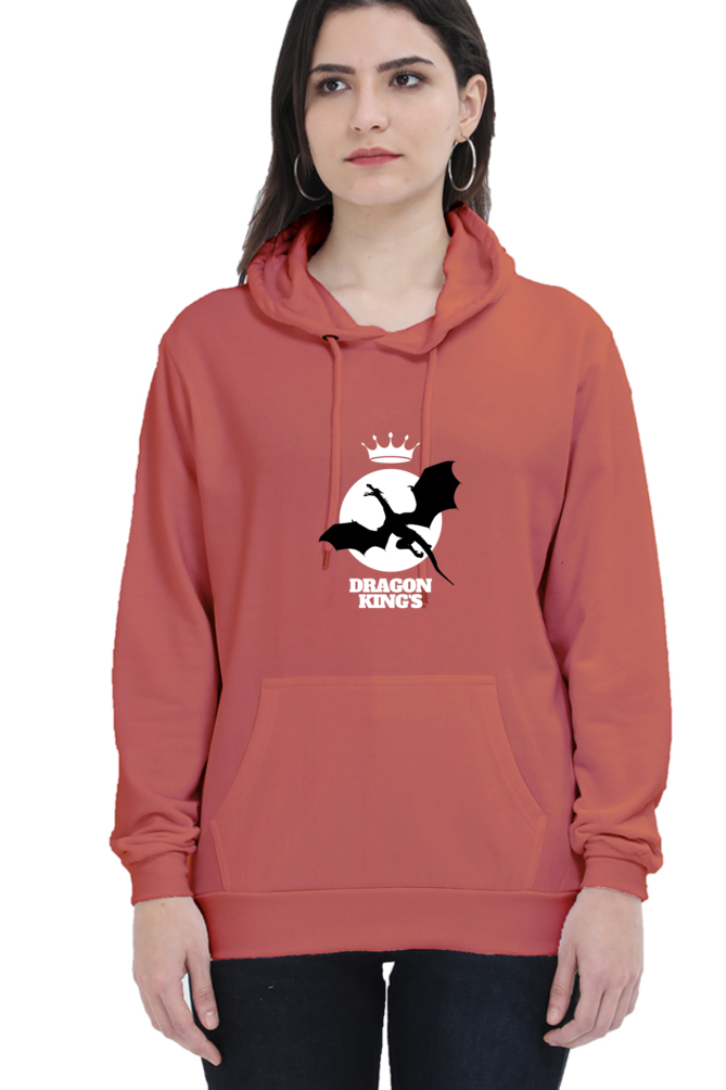 hoodies for women's dragon king printed hoodie