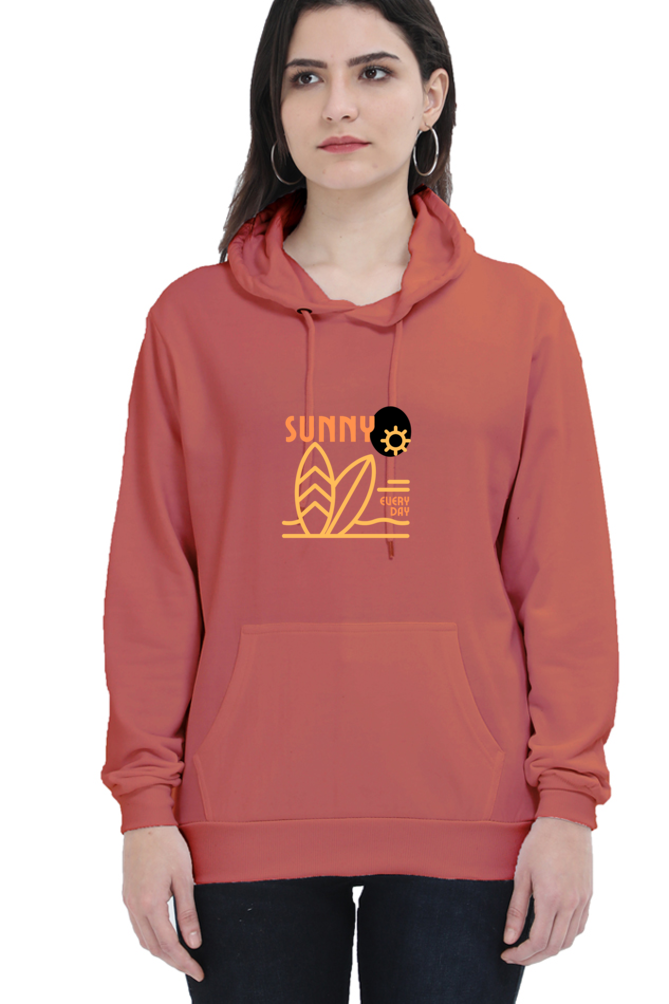 hoodies for women sunny printed hoodie