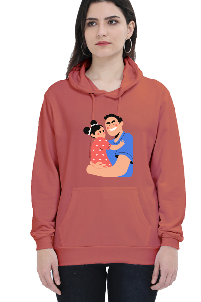 hoodies for women's dad and daughter printed womens hoodies