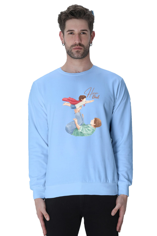 sweatshirts for men heroic dad sweatshirts for men