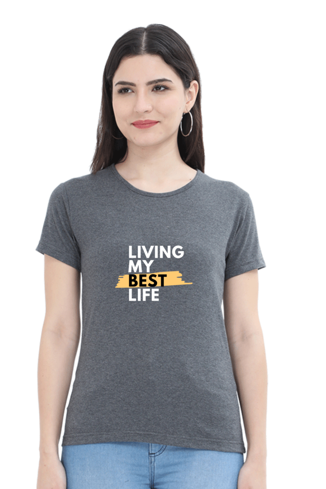 printed t shirts for women living my best life printed t shirts ladies