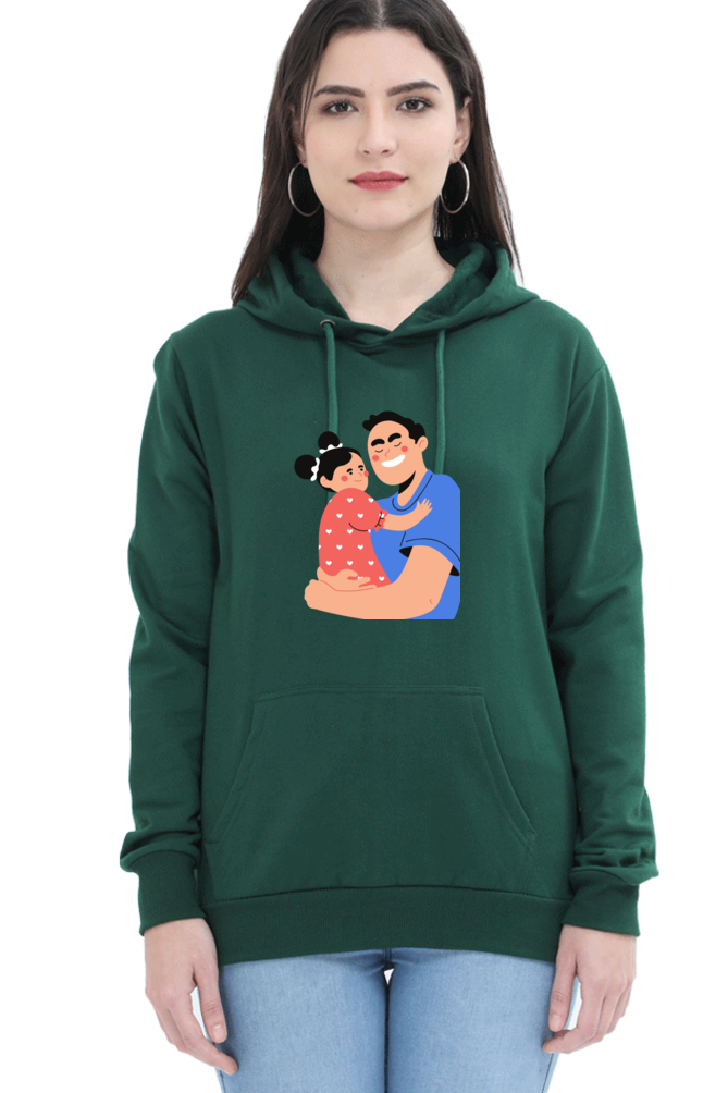 hoodies for women's dad and daughter printed hoodie