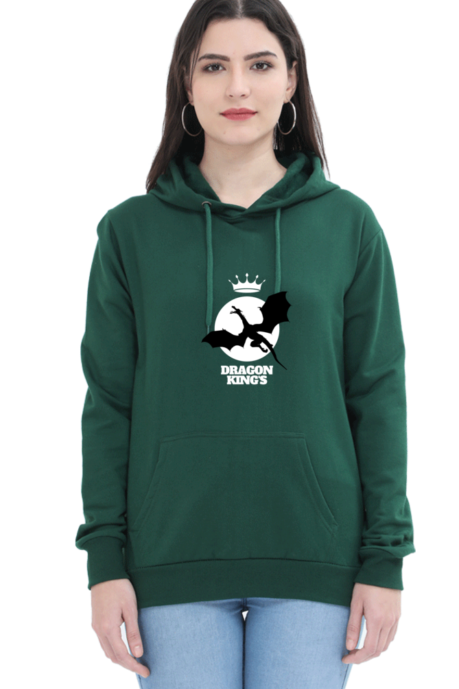 hoodies for women's dragon king printed hoodie