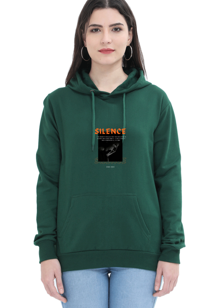 hoodies for women silence printed hoodies for women