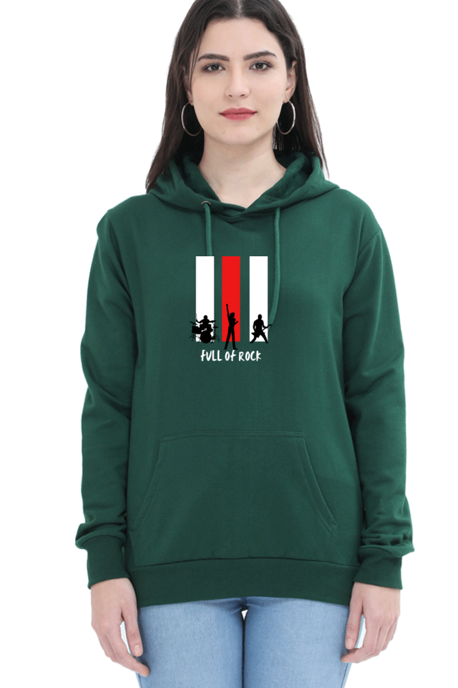 hoodies for women full of rock printed hoodies for women