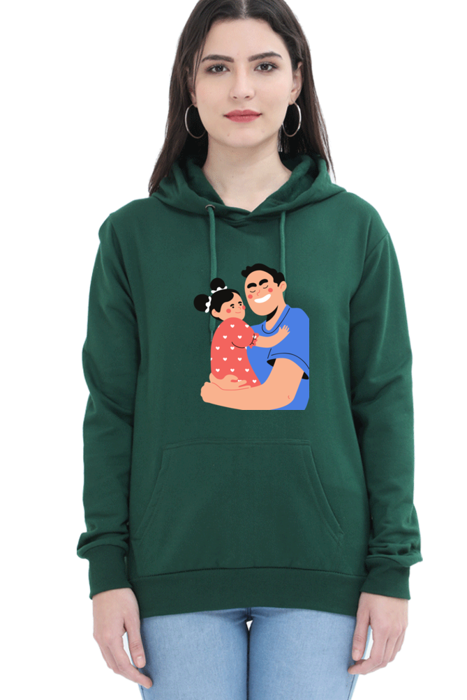 hoodies for women's dad and daughter printed womens hoodies