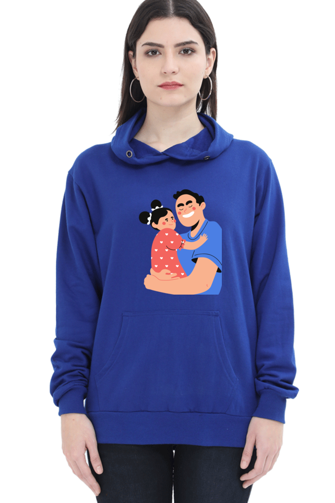 hoodies for women's dad and daughter printed hoodie