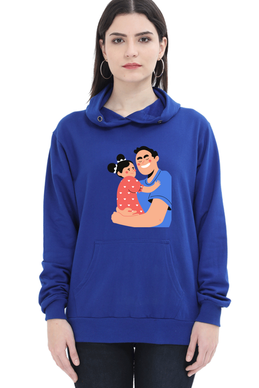 hoodies for women's dad and daughter printed hoodie