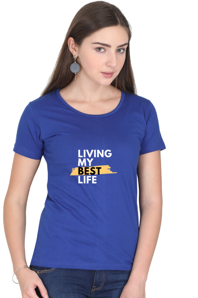 printed t shirts for women living my best life printed t shirts ladies