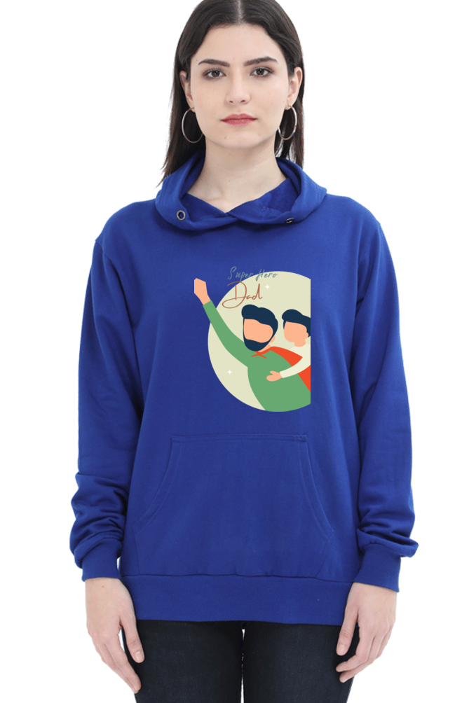 hoodies for women's super hero dad printed womens hoodies