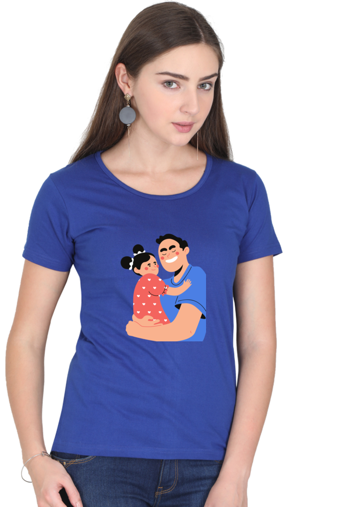 printed t shirts for women dad & daughter printed t shirts customised