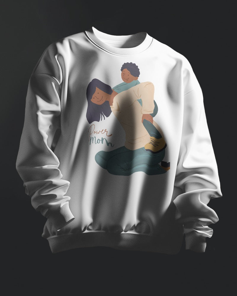 sweatshirts for men Power mom printed sweatshirts for men