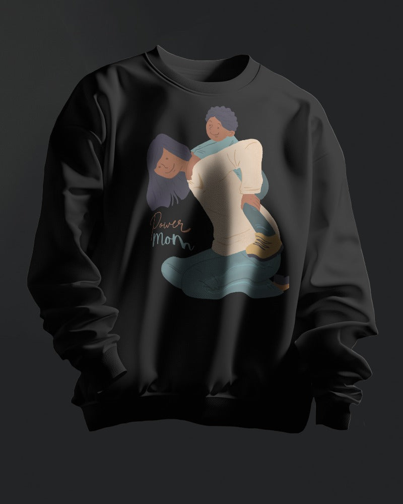 sweatshirts for men Power mom printed sweatshirts for men