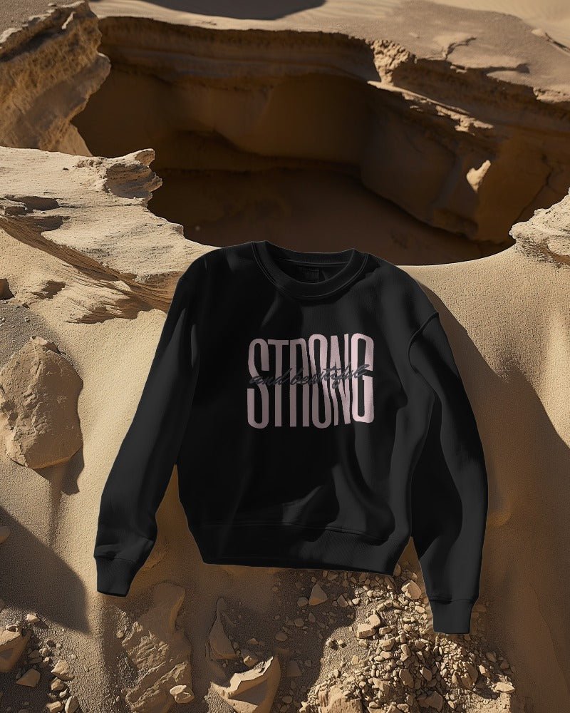 Cozy Style: strong and beautiful Printed Sweatshirts for Men black-The Sanctum-The Sanctum