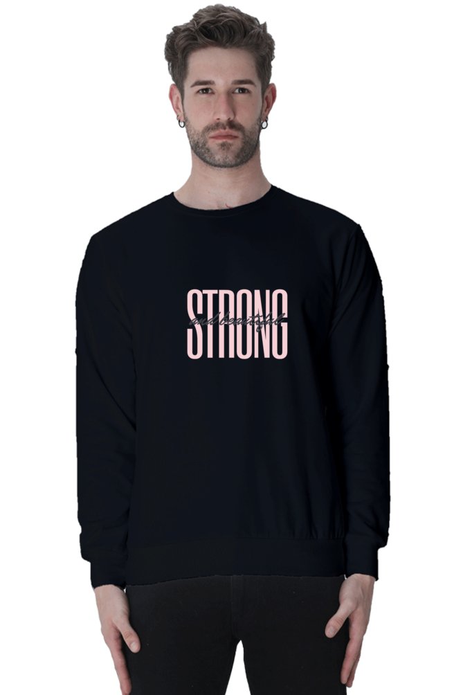 Cozy Style: strong and beautiful Printed Sweatshirts for Men black-The Sanctum-The Sanctum