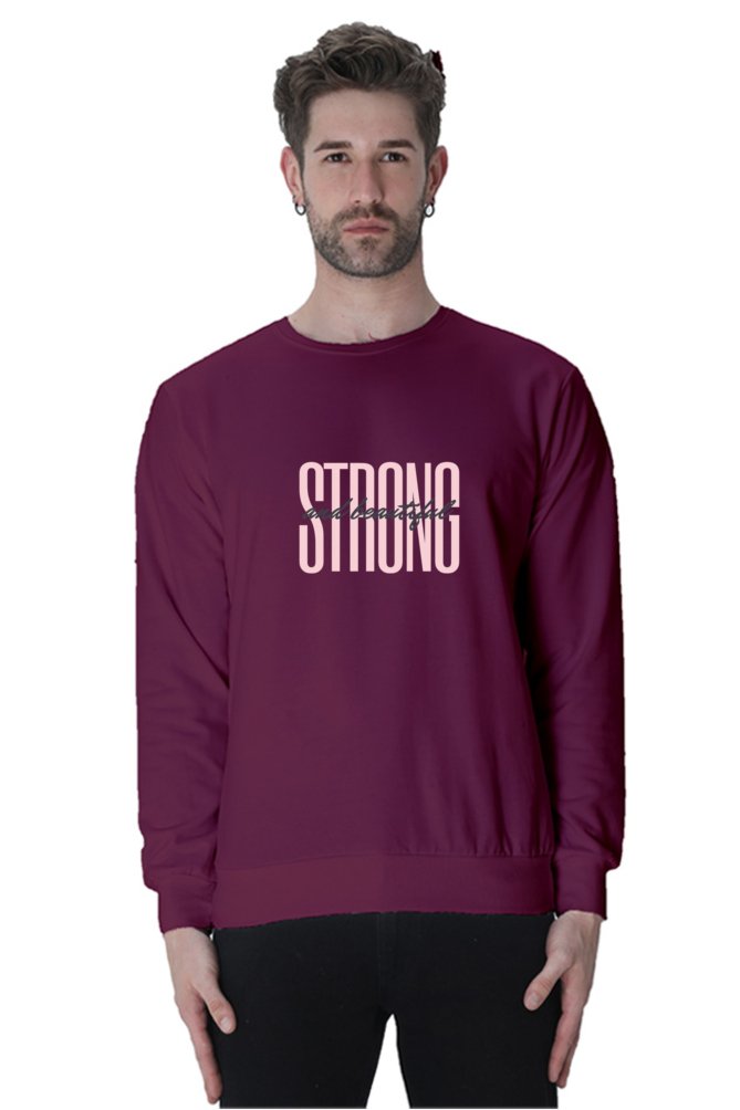 Cozy Style: strong and beautiful Printed Sweatshirts for Men black-The Sanctum-The Sanctum