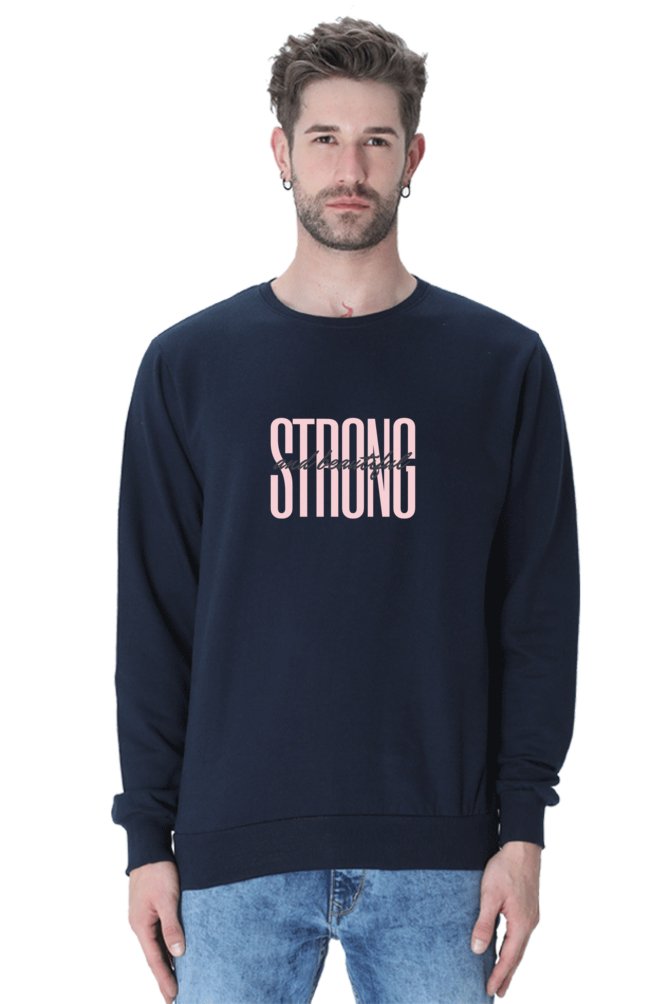 Cozy Style: strong and beautiful Printed Sweatshirts for Men black-The Sanctum-The Sanctum