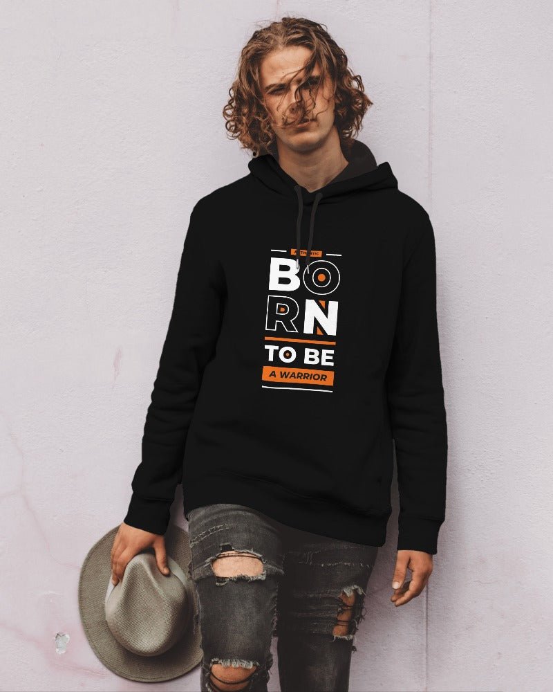 Hoodies Essential Born to Be A Warrior Hoodies Customised