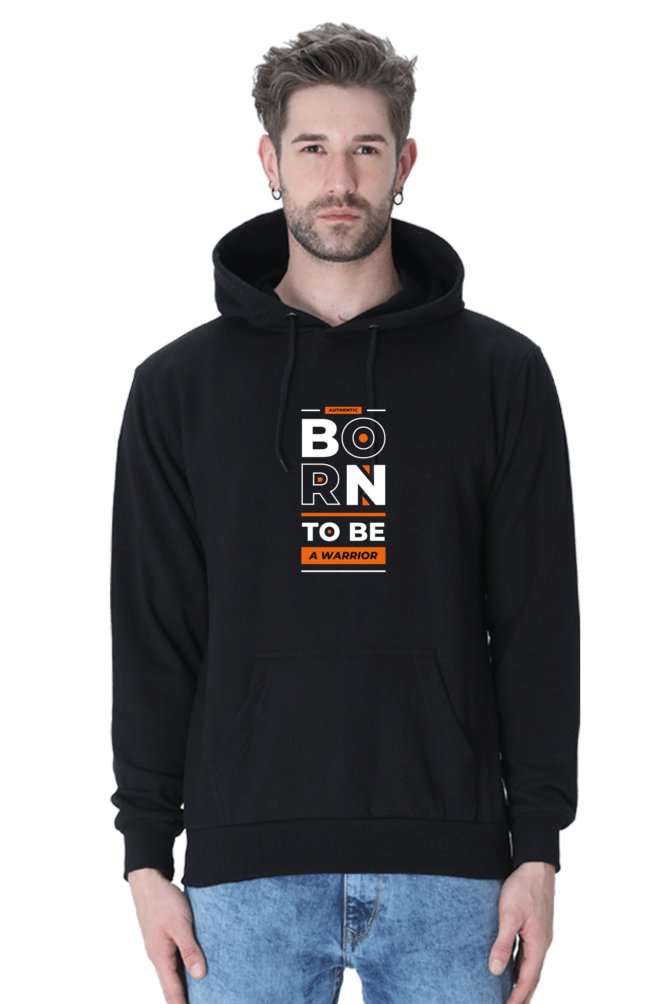 Hoodies Essential Born to Be A Warrior Hoodies Customised