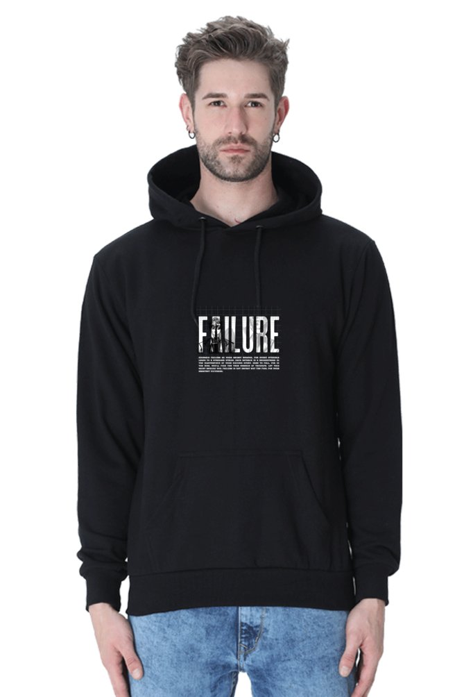 Hoodies Essential Failure Hoodies With Print On Black