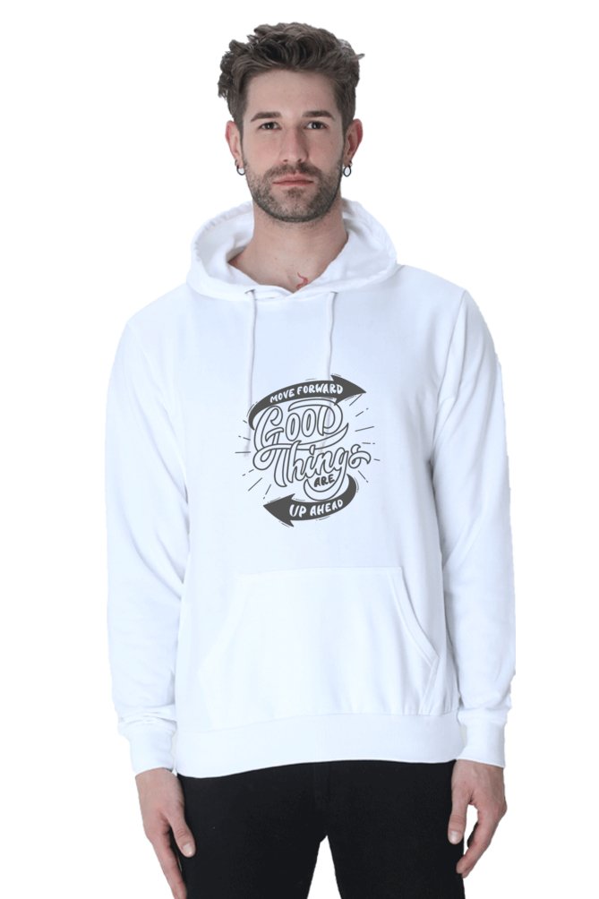 Hoodies Essential Good Things White Printed Hoodies